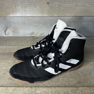 Adidas Tech Fall 2.0 Wrestling Shoes Men Size 11.5 Black White Athletic Sneakers